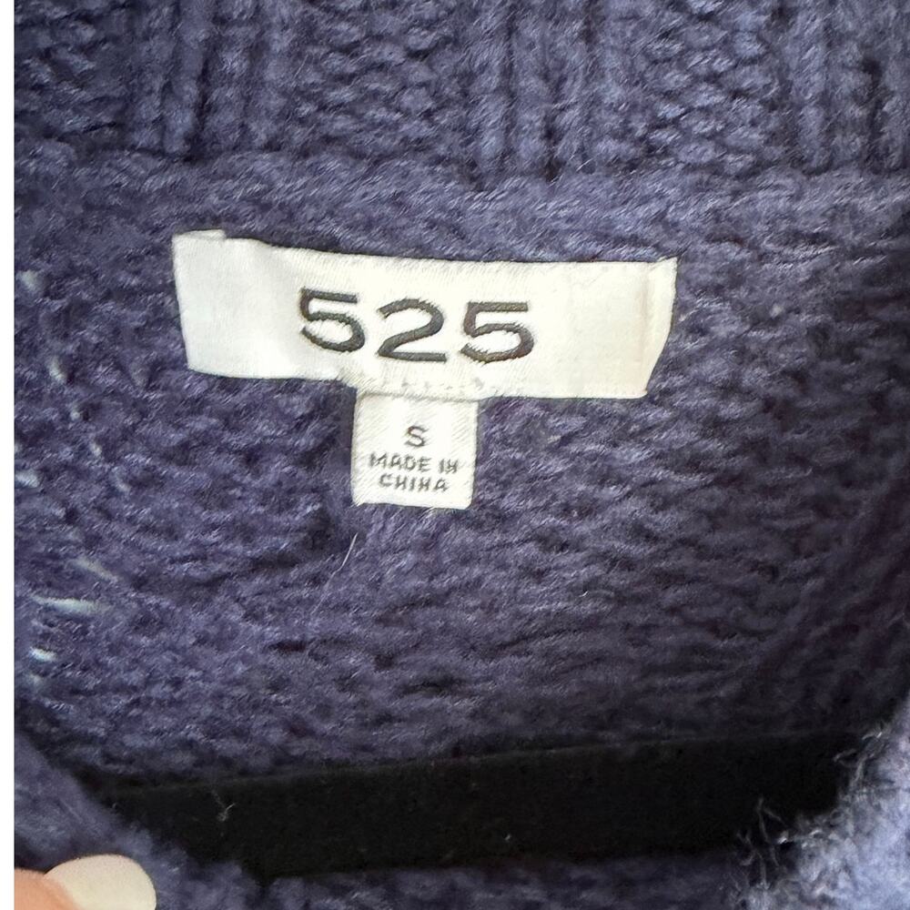 525 America Navy Fringe Sweater size small - Picture 2 of 6
